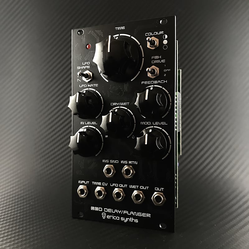 Erica Synths DIY BBD Delay/Flanger Matt Black 14hp Assembled Reverb