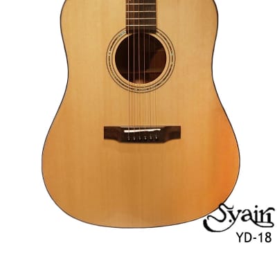 S.Yairi YD-18 All Solid wood Sitka Spruce & Africa Mahogany Dreadnought acoustic guitar High-quality image 3