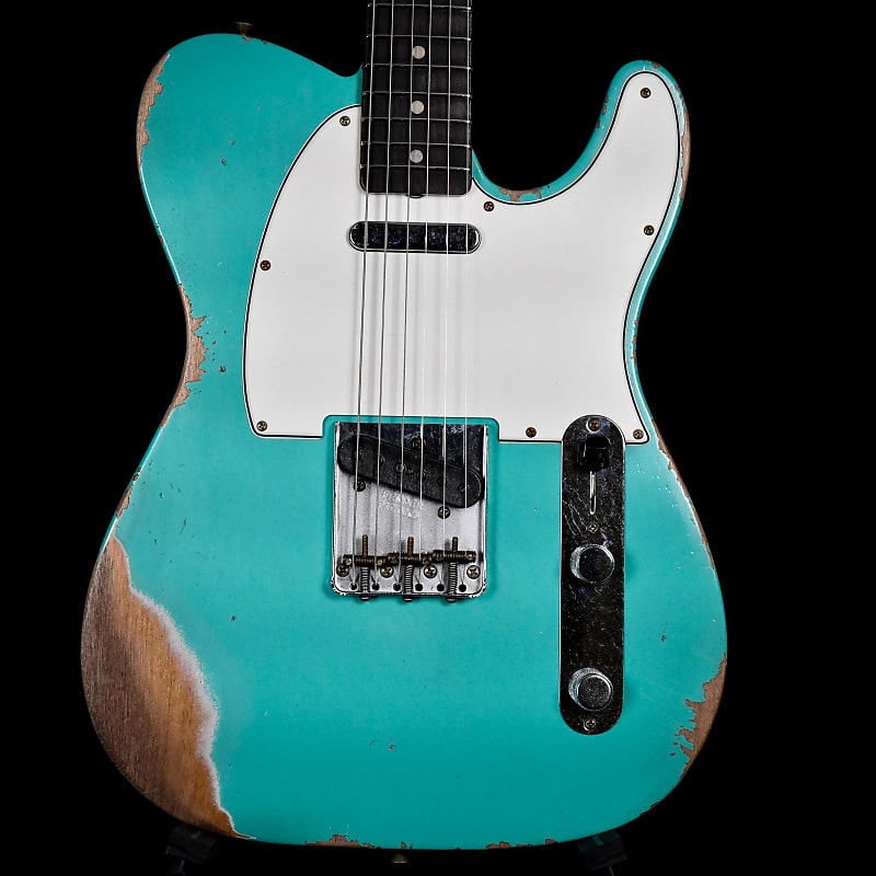 Fender Custom Shop 1960 Telecaster Heavy Relic Sea Foam Green | Reverb