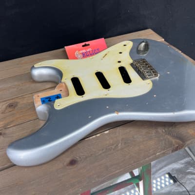 Real Life Relics Strat® Stratocaster® Body Aged Inca Silver #2 image 6