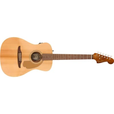 Fender Malibu Player Acoustic Electric Guitar, Walnut Fingerboard, Natural image 8