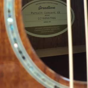 Breedlove Pursuit Concert KK Acoustic-Electric Guitar PSC88CE, Solid Koa top, Koa back and sides image 6