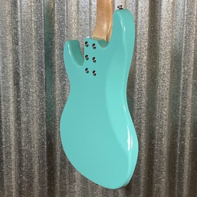 G&L USA BTO SB-1 4 String Bass Turquoise & Bag #0147 image 9