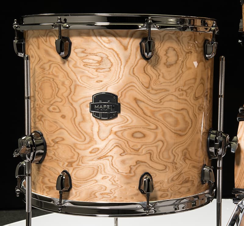 Mapex Saturn V Exotic 14x14 Floor Tom - Natural Maple Burl | Reverb