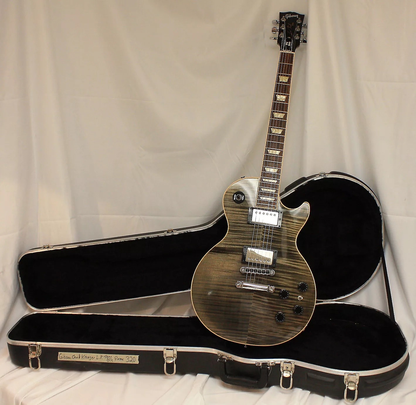 Gibson Chad Kroeger Signature Blackwater Les Paul Trans Black | Reverb