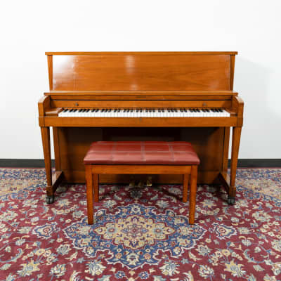 Baldwin Acrosonic Upright Piano | Satin Walnut | SN: 213858 image 2