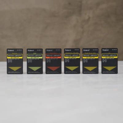 6 Roland R-8 Sound Library Sound ROM Electronic Percussion Sound FX Cards #57166