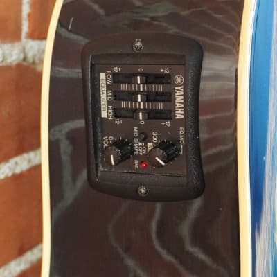 Yamaha DWX-8C Acoustic Electric Guitar Blue image 8