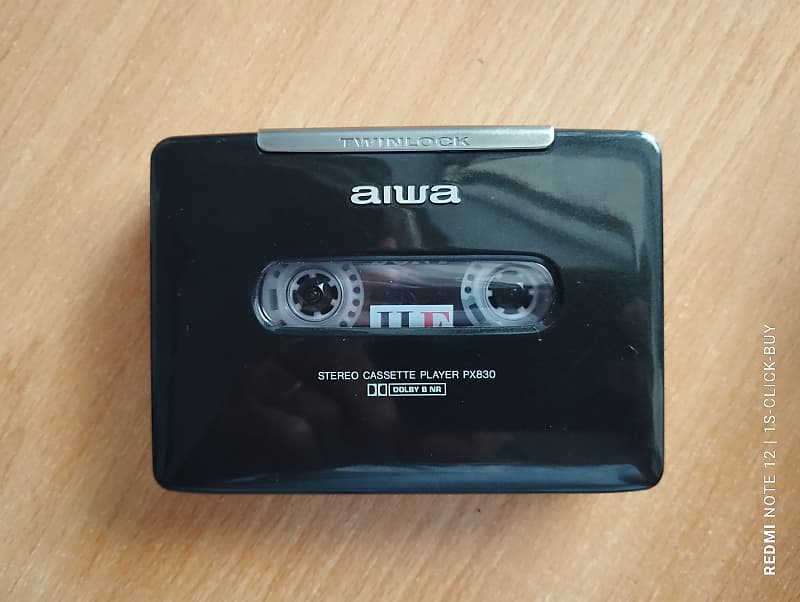 Aiwa walkman Cassette player HS PX 830 black working video