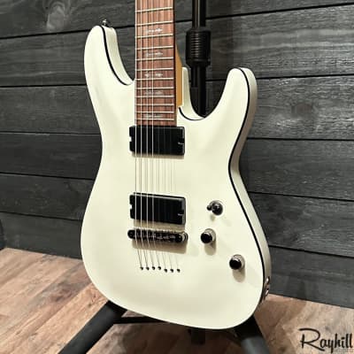 Schecter Demon-7 White 7 String Electric Guitar B-stock image 3