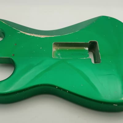 4lbs 1oz BloomDoom Nitro Lacquer Aged Relic Candy Apple Green S-Style Vintage Custom Guitar Body image 16
