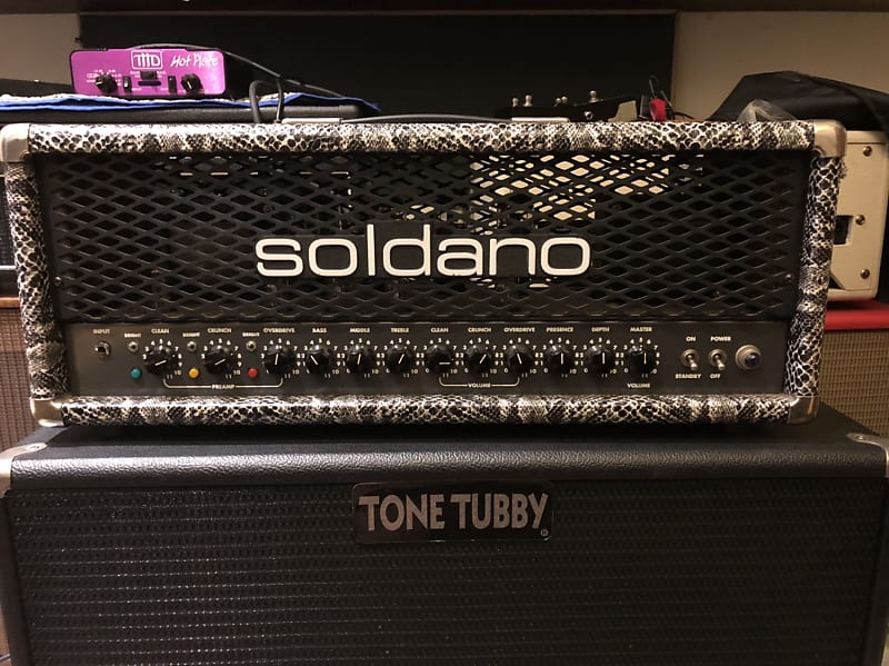 Soldano Decatone 100-Watt Triple Channel Amp Head  Snakeskin TolexRock  On!