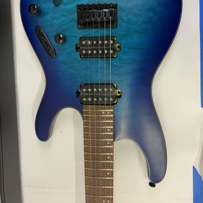 Ibanez S Series S621QM Sapphire Blue Flat SBF Electric Guitar B-Stock S621  QM | Reverb