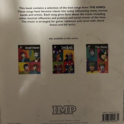 The Kinks - S/T - Guitar Tab / Tablature Book image 2