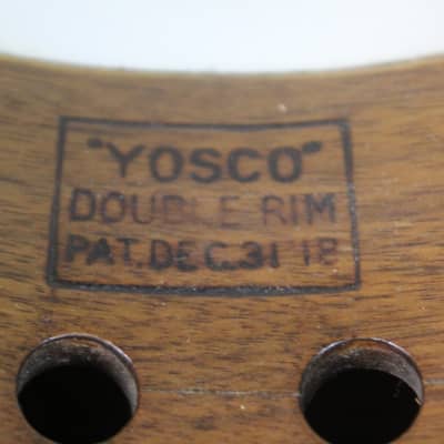 Yosco No. 3 double-rim Tenor Banjo c1920 w/OHSC image 20