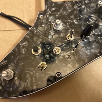 Ibanez RG Pickguard without pickups heavily modded! - black pearloid Excellent Condition image 3