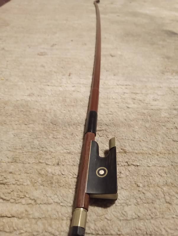 BAUSCH rep 4/4 1900s - 4/4 ,29 inch. Antique. Voilin bow. Germany stamped on bottom . 8 sided tip image 1