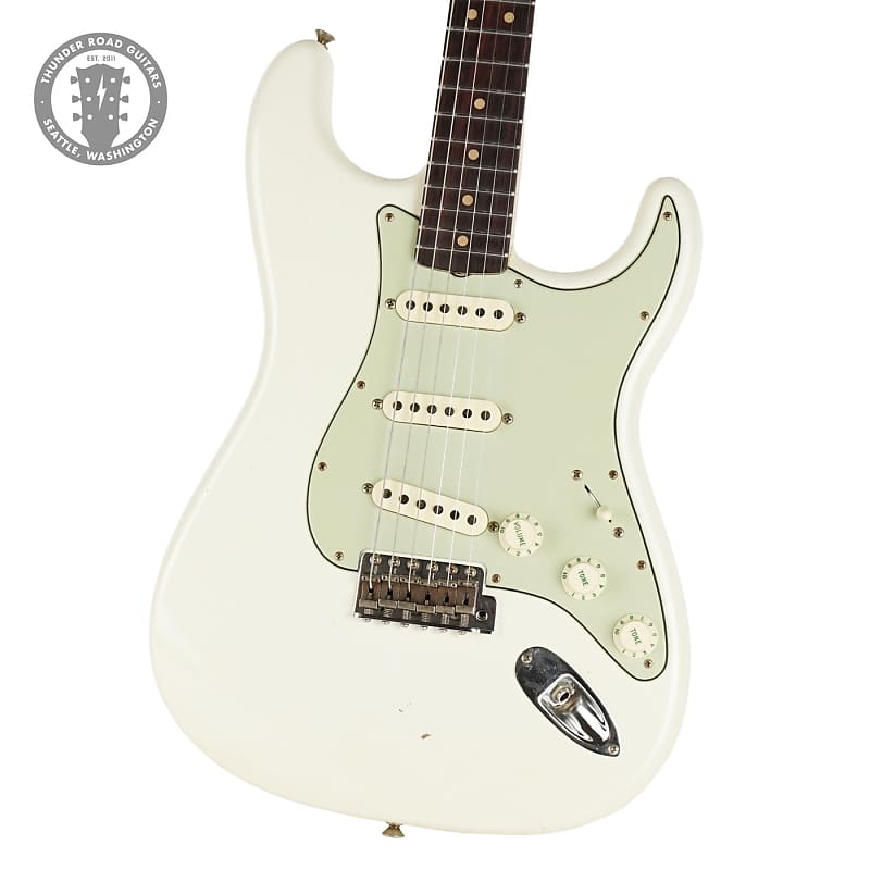 New Fender Custom Shop '64 Stratocaster Journeyman Relic Aged Olympic White