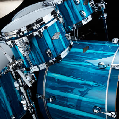 Tama MBS52RZS-SKA  Starclassic Performer Shell Kit 5 pcs - Sky Blue Aurora/Chrome HW image 4