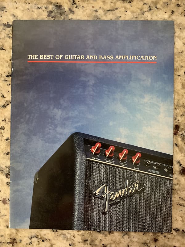 Fender Amp Catalog 80’s 65 Twin 63 Vibroverb 59 Bassman M80 Reverb
