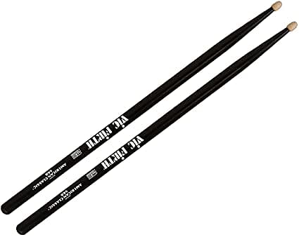 Vic Firth 5AB American Classic Hickory Drumsticks - Black image 1