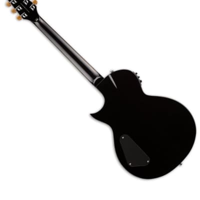 ESP LTD TL-6S Steel String Acoustic Electric Guitar in Black Finish image 2