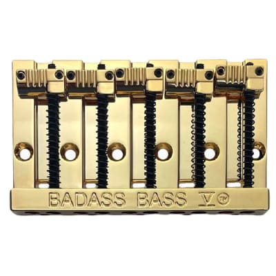 Leo Quan Badass V 5-String Bass Bridge Grooved Saddles Gold BB-3345-002 for sale