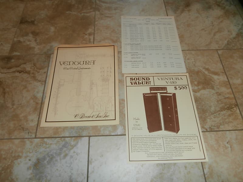 Vintage Mid1970's Ventura Fine Fretted Instruments Guitar Reverb