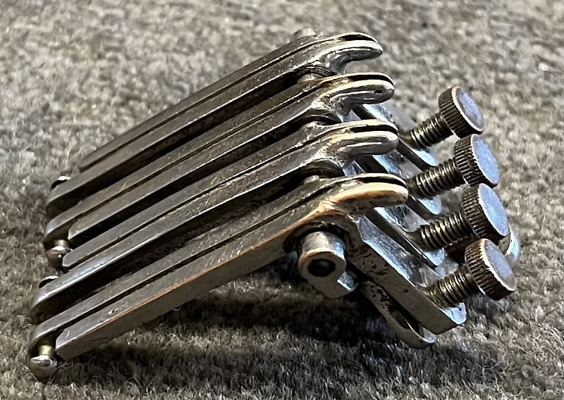 Oettinger Banjo Tail Piece 1920's - Nickel | Reverb