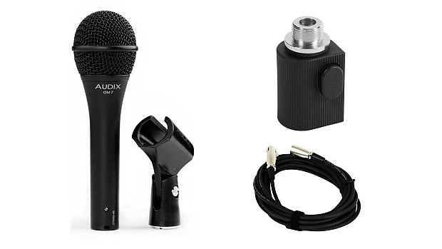 Audix OM7 Microphone w/ On-Stage QK-10B Quick Release Adapter | Reverb