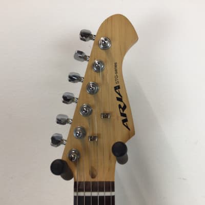 Used Aria STG SERIES S TYPE Electric Guitars Black image 3