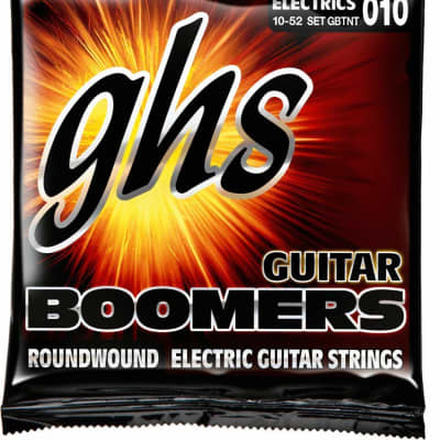 GHS GBTNT Boomers Electric Guitar Strings, Thin &amp; Thick 10-52 image 1
