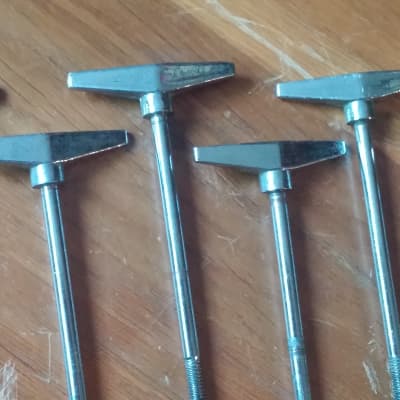 6 Pearl Vintage Bass Drum T Rods Tension Rods 70s 80s 90s image 1