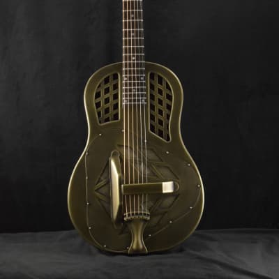 National NRP Tricone 12-Fret Antique Brass image 2