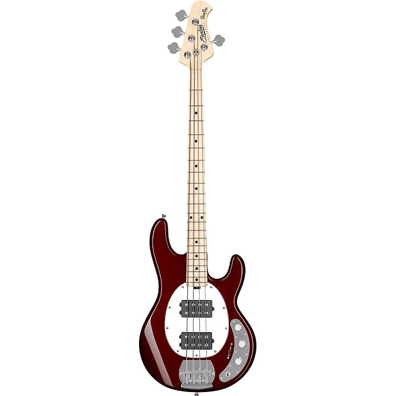 Sterling RAY4HH-CAR StingRay Ray4HH Series Electric Bass, Candy Apple Red image 1