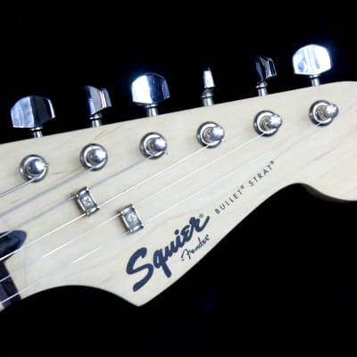 Custom Painted and Upgraded Fender Squier Bullet Strat Series - Aged and Worn with Custom Graphics image 7