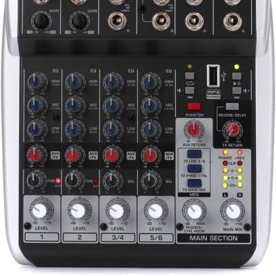 Behringer Xenyx QX602MP3 Mixer with USB MP3 Playback (QX602MP3d1)