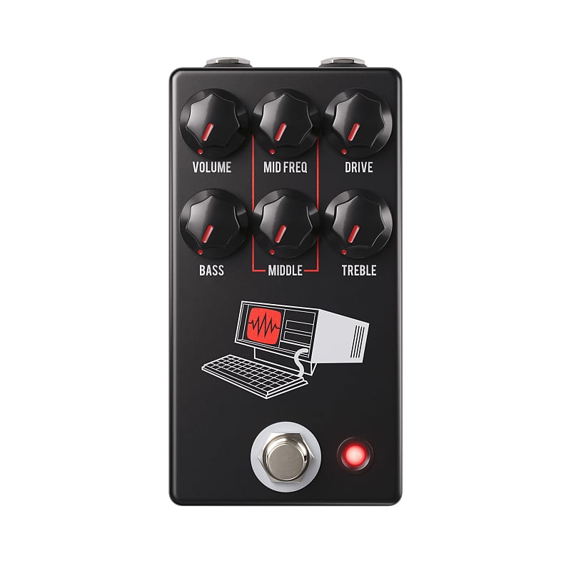 JHS Pedals The Hard Drive Modern Distortion Pedal Black image 1