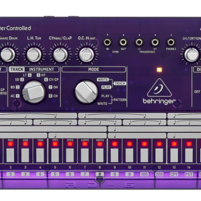 Behringer RD-6-GP Analog Drum Machine - Transparent Purple image 5