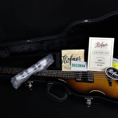 Hofner German Aged Relic Left Handed CAVERN H500/1-61-RLC-0 '61 Violin Bass Vintage Look CUSTOM Revolution Paul M Conversion 2021 image 11