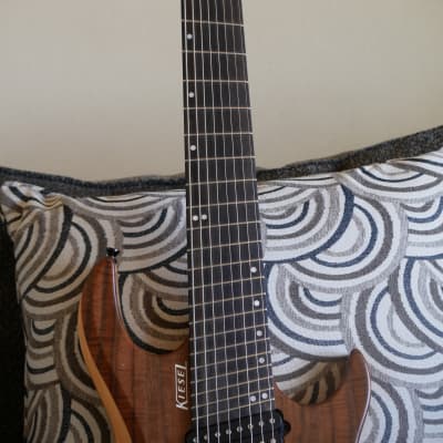 Kiesel OM8 Osiris Multiscale Walnut Top 8 String Electric