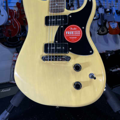 Squier Paranormal Strat-O-Sonic Electric Guitar - Vintage Blonde Authorized Dealer Free Shipping! 025 GET PLEK’D! image 1