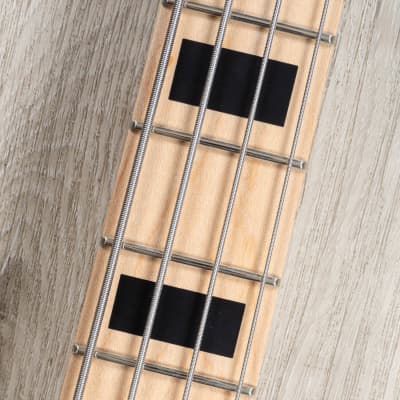 Mayones Jabba Bassic 4 Bass, Maple Fretboard, Trans Natural Black Burst Matt image 8