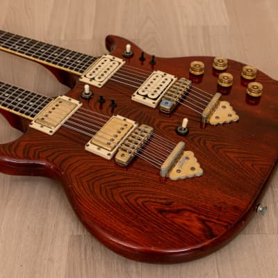 1978 Greco GOW-1500 Double Neck 6 & 12 String Vintage Electric Guitar, Japan w/ Maxon PU-2 image 9