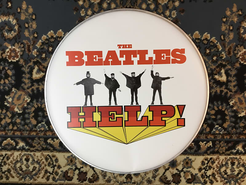Remo 22” The Beatles Bass Drum Head Collectible Reverb