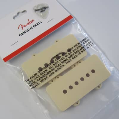 Fender USA Jazzmaster Pickup Covers Aged White 0054442049