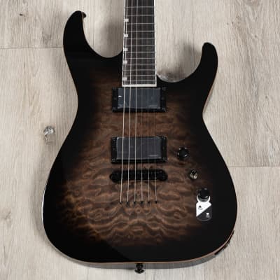 ESP LTD Josh Middleton JM-II Guitar, Macassar Ebony, Black Shadow Burst image 2