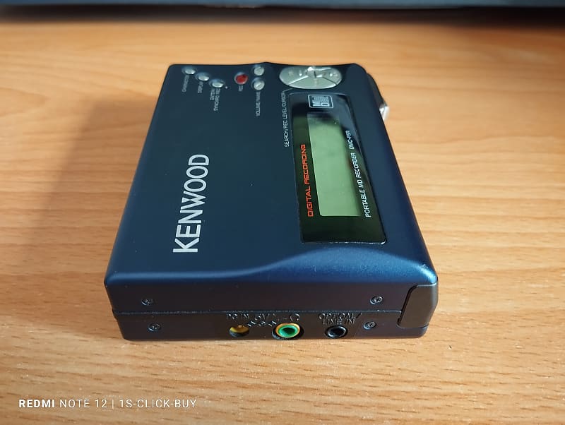 Kenwood Walkman recorder MD Portable Player DMC F5R Blue Confirmed Operation