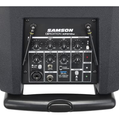 Samson Expedition XP310w 10" 300W Rechargeable Portable PA with Bluetooth and Concert 88a Wireless Handheld Mic, Frequency Band D: 542 to 566MHz image 5