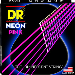 DR NPA-12 Neon Hi-Def Acoustic Guitar Strings - Medium (12-54)
